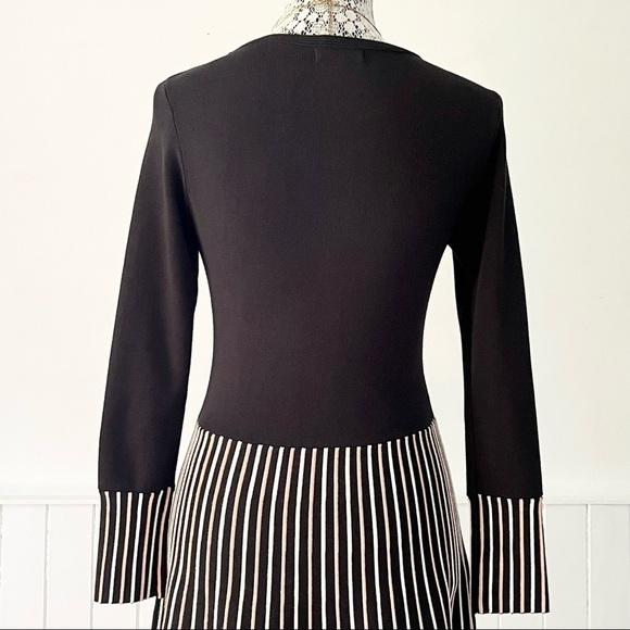 RW&CO Striped Ribbed Knit Long Sleeve Dress Size S - Picture 10 of 15